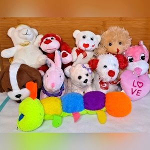 Various Stuffed Animals & Characters Lot of 40